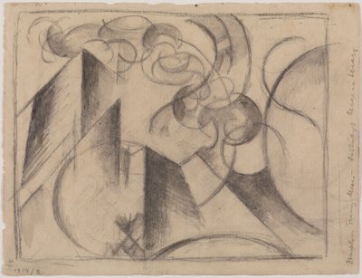 Desenho abstrato de Franz Marc
