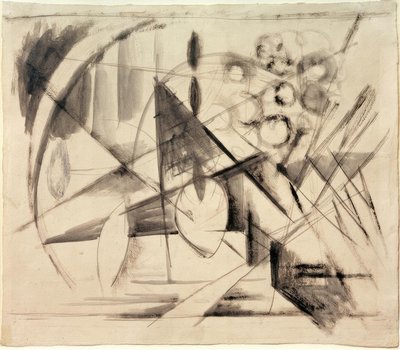 Desenho abstrato de Franz Marc