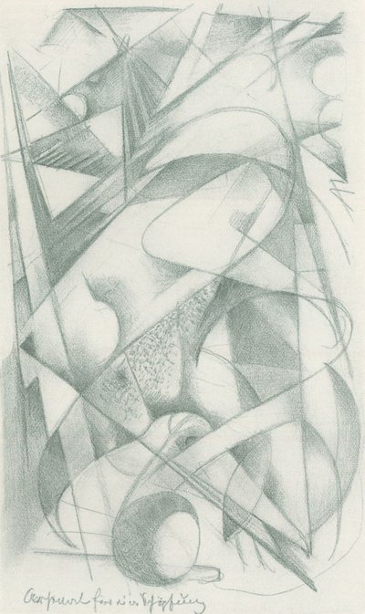 Arsenal para uma criação de Franz Marc
