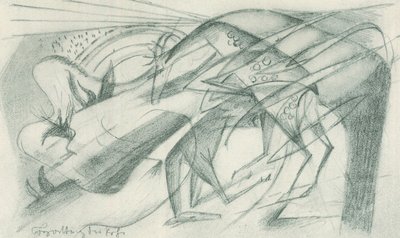 Acasalamento dos corços de Franz Marc