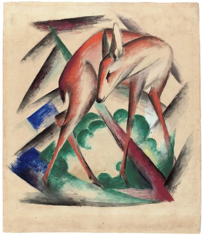 Deer, 1912 de Franz Marc