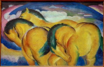Os cavalinhos amarelos de Franz Marc