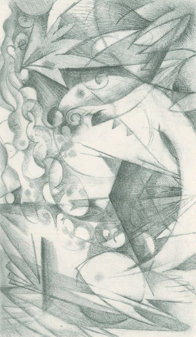 Franz Marc - Caderno de esboços do campo - Folha 18 de Franz Marc