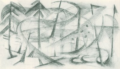 Franz Marc - Caderno de esboços do campo - Folha 35 de Franz Marc