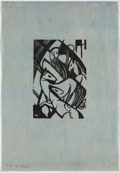 Alemão: Jumping horses de Franz Marc