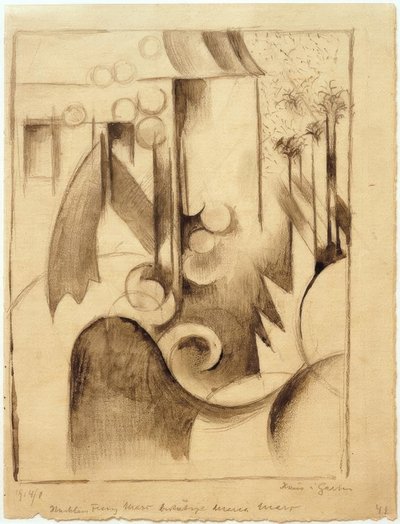 Casa no jardim de Franz Marc