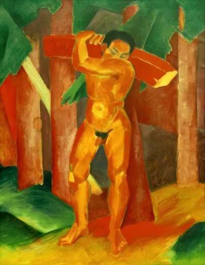 Holzträger de Franz Marc