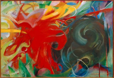 Formas de combate (formas abstratas I) de Franz Marc