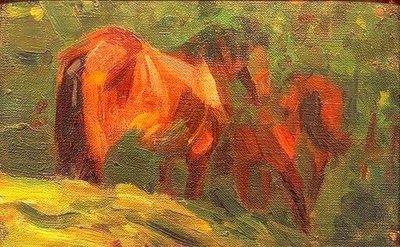 Estudo de cavalo pequeno de Franz Marc