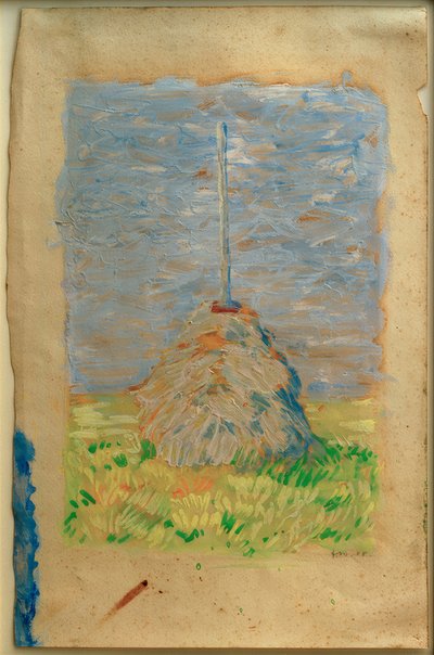 Agachamento de junco pequeno em Brunnenbach de Franz Marc
