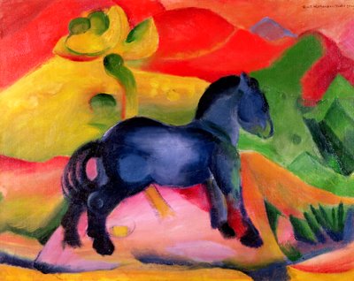 Pequeno cavalo azul, 1912 de Franz Marc