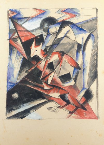 Noé e a Raposa, 1913 de Franz Marc