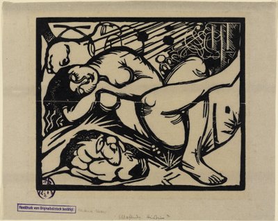 Pastora adormecida de Franz Marc