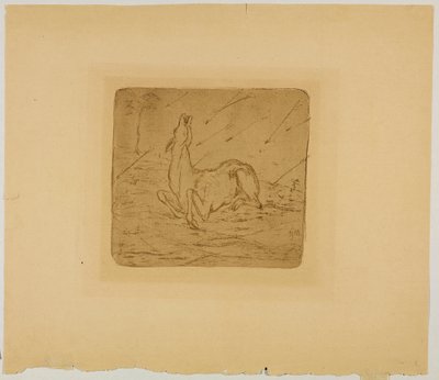 veado morrendo de Franz Marc