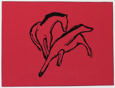 Dois cavalos de Franz Marc