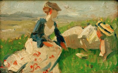 Duas mulheres na montanha de Franz Marc