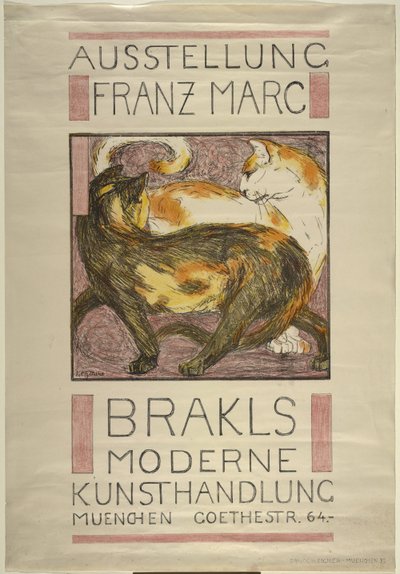 Dois gatos de Franz Marc
