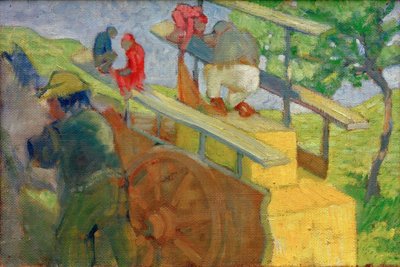 Macaco em um carrinho de Franz Marc