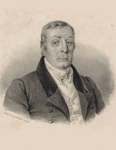 Retrato do maestro e compositor Joseph Weigl 1766-1846 , c. 1830. de Franz Oehme