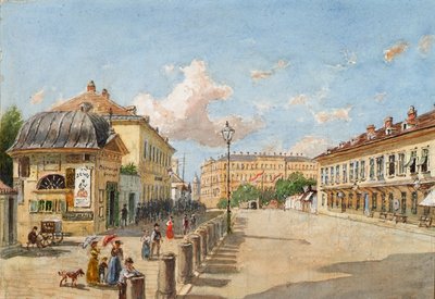 A Linha Mariahilfer em Viena de Franz Reinhold