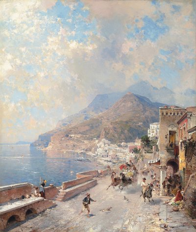 Golfo de Salerno, Amalfi, de Franz Richard Unterberger