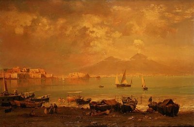 A Baía de Nápoles de Franz Richard Unterberger