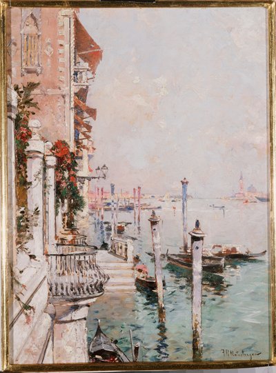O Grande Canal, Veneza de Franz Richard Unterberger