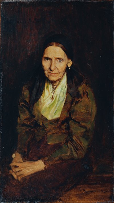A mãe do artista de Franz Rumpler