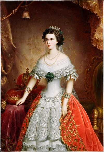 Retrato de Isabel da Baviera, 1856 de Franz Russ the Elder