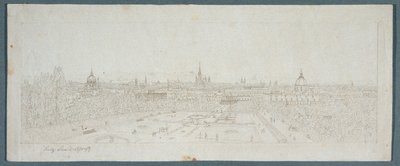 Vista de Viena do Palácio Belvedere de Franz Schmied
