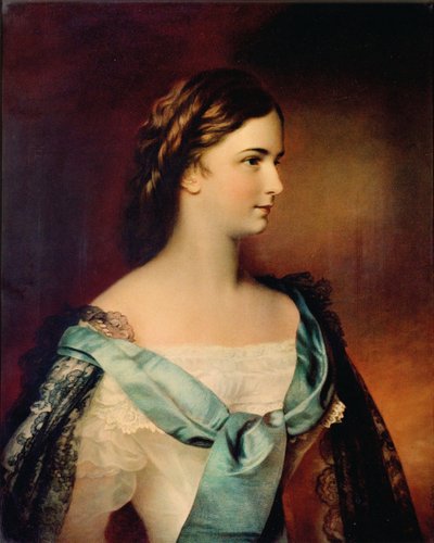 Retrato da imperatriz Elisabeth da Áustria. de Franz Schrotzberg