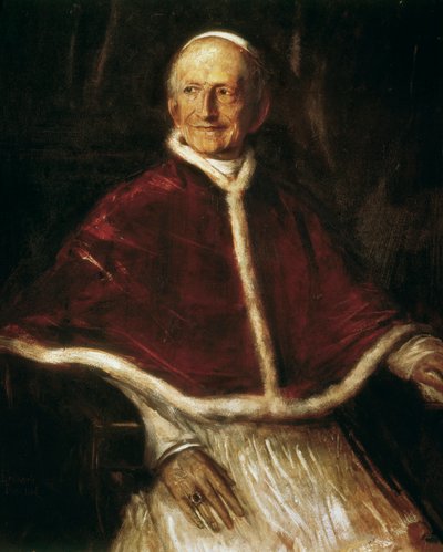 Retrato do Papa Leão XIII de Franz Seraph von Lenbach