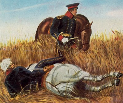 Blücher na Batalha de Ligny de Franz Stassen