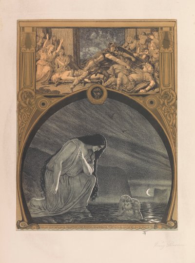 O Anel do Nibelungo, 1914. de Franz Stassen