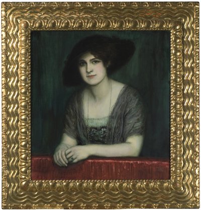 Maria com um chapéu escuro, c. 1916. de Franz Stuck Ritter von