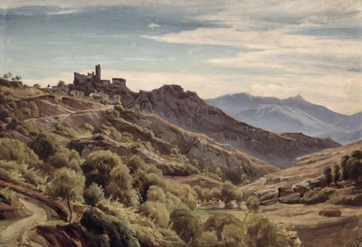 Vista, olevano, (board) de Franz Theobald Horny