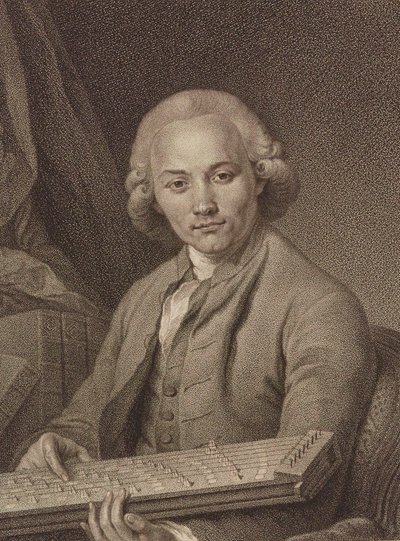 Retrato do organista e compositor Georg Joseph Vogler 1749-1814 , c. 1795. de Franz Valentin Durmer