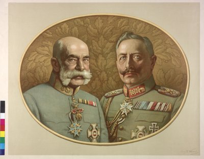 Imperador da Áustria e Guilherme II Franz Joseph I de Franz Wurbel