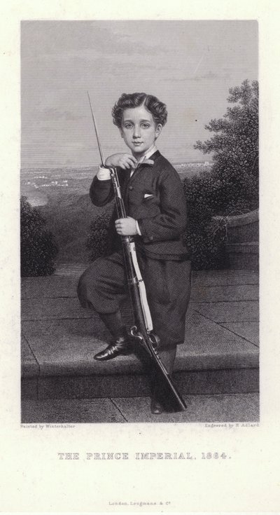 Napoleão, Príncipe Imperial, filho do Imperador Napoleão III da França de Franz Xaver  Winterhalter (after)