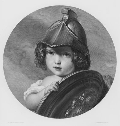 A Amazônia, Retrato de HRH A Princesa Helena, da foto da Coleção Real (gravura) de Franz Xaver  Winterhalter (after)