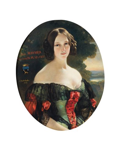 Ana, condessa de Plaisance (1815-1878), mais tarde duquesa de Plaisance, nascida Mlle Bertier de Wagram de Franz Xaver Winterhalter