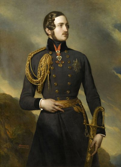 Francês:  Alberto de Saxe-Cobourg-Gotha, príncipe consorte (1819-1861) Alberto de Saxe-Coburg-Gotha, príncipe consorte (1819-1861) de Franz Xaver Winterhalter