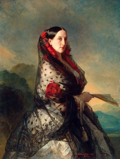 Grã-duquesa Maria Nikolaevna da Rússia, 1857 de Franz Xaver Winterhalter