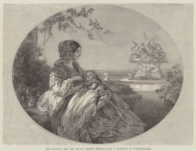 Sua Majestade e o Infante Príncipe Arthur de Franz Xaver Winterhalter