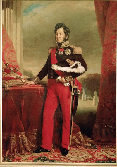 O rei Luís Filipe no seu uniforme de tenente-general de Franz Xaver Winterhalter