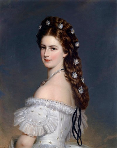 "Retrato de Elisabeth de Wittelsbach (1837-1898) (sissi ou sisi), imperatrice d