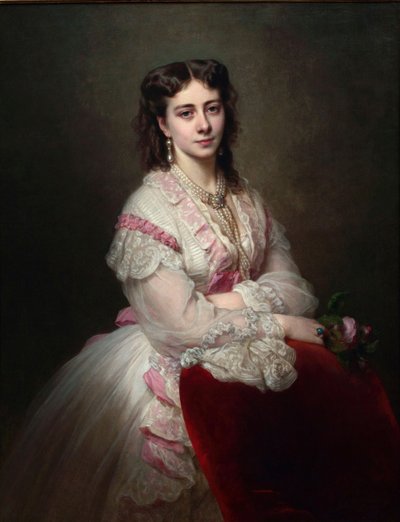 Retrato da Condessa Maria Branicka 1843-1918, nascida Princesa Sapieha, 1865 de Franz Xaver Winterhalter