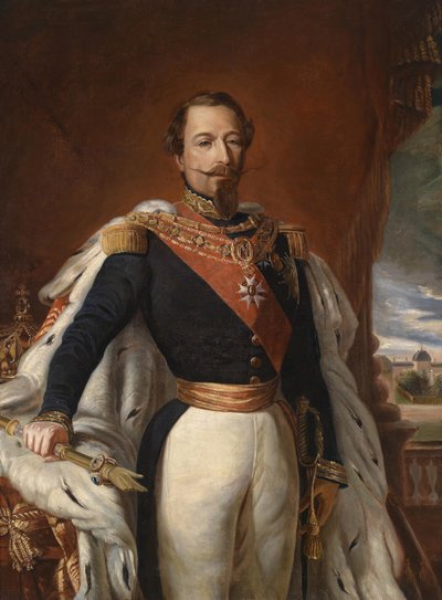 Retrato do imperador Napoleão III da França 1808-1873. de Franz Xaver Winterhalter