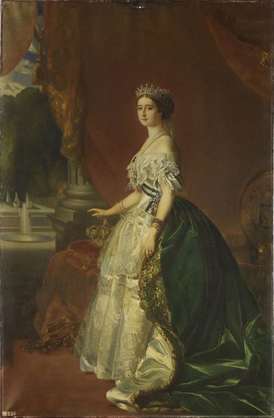 Portrait of Eugénie de Montijo 1826-1920, Empress of the French, 1853 de Franz Xaver Winterhalter