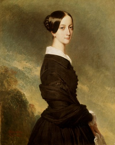 Retrato de Françoise Caroline de Bourbon Bragance, Princesa de Joinville de Franz Xaver Winterhalter